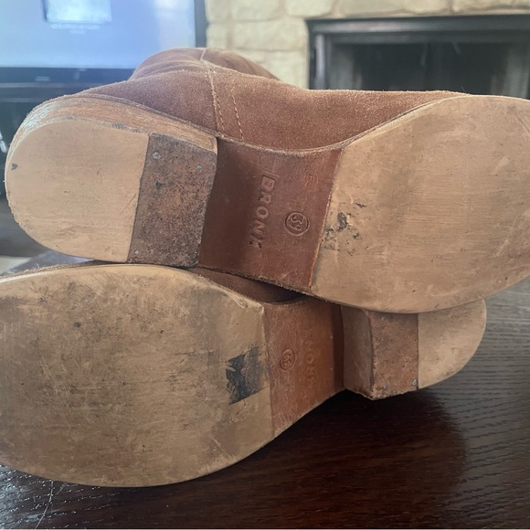 Bronx Tan Suede Over the Knee Boots